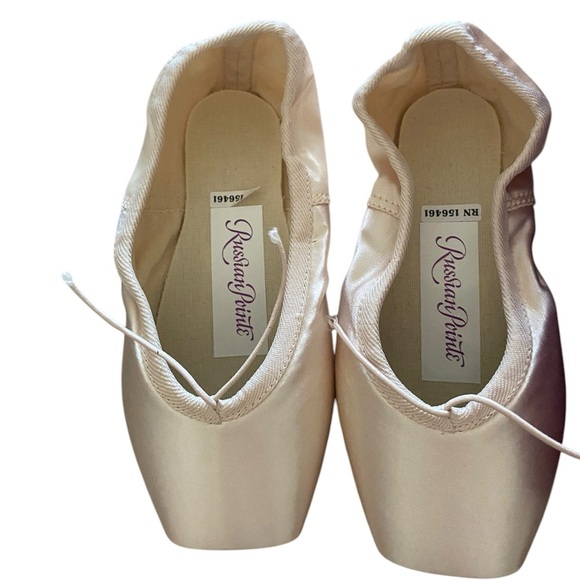 Russian Pointe pink ballet pointe shoes Rubin K29 sz 6 - Picture 1 of 4